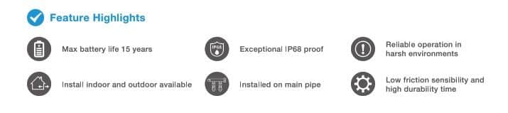 macromedidor de agua potable IOT